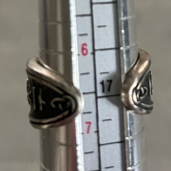 Hail Odin Viking Valknut Norse rune ring recycled sterling silver fantasy 6.5 - Picture 4 of 7